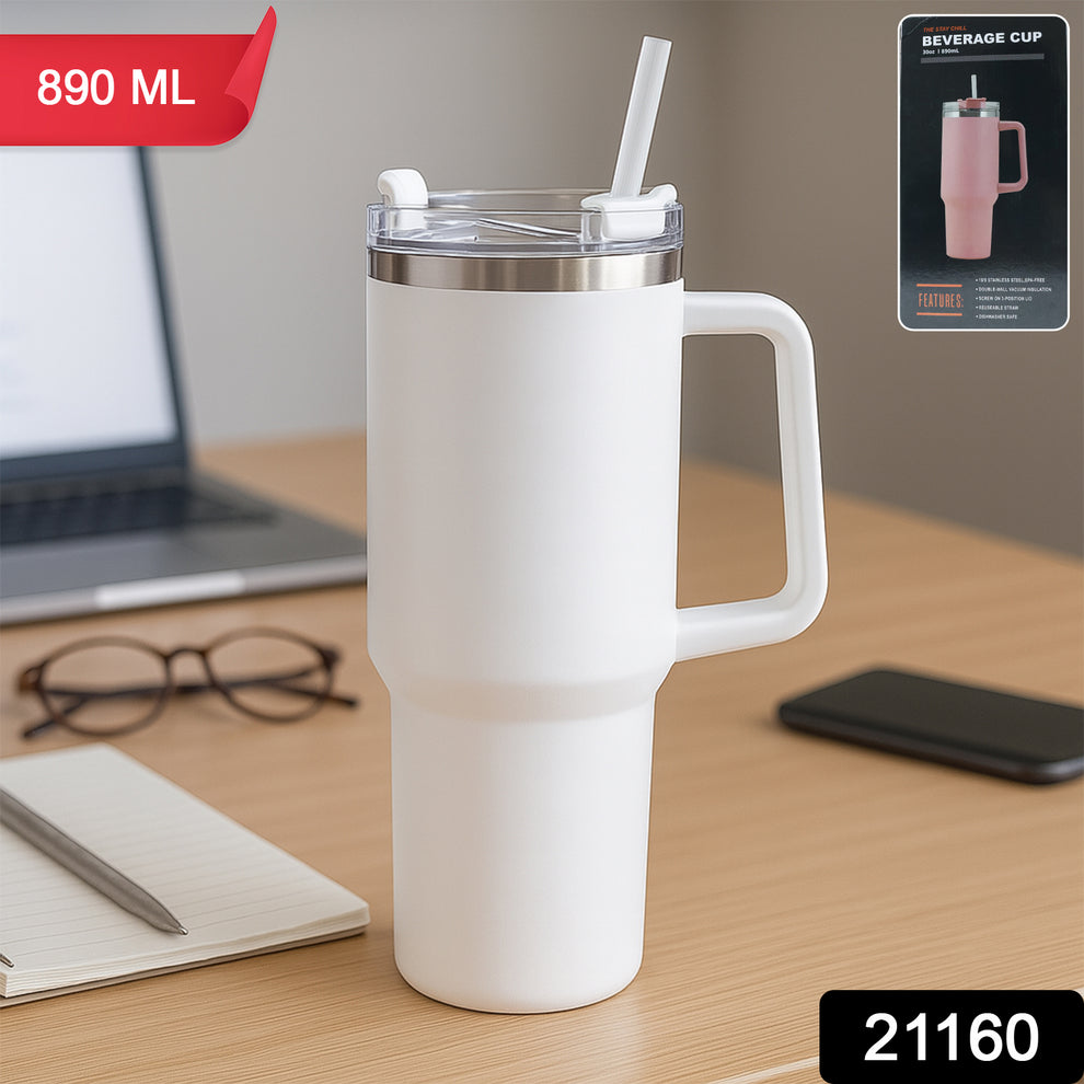 Premium Stainless Steel Vacuum Insulated Travel Mug (890ML / 1 Pc)
