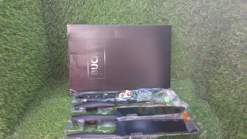 5-Piece Stainless Steel Kitchen Knife Set – Chef, Chopping, Utility, Butcher Knives